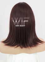 16" Straight Dark Brown Synthetic Wig TBZ917