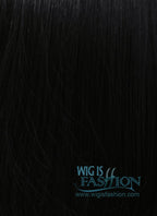 16" Heat Resistant Medium Straight Black Fashion Hair Wig TBZ920