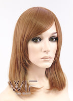 16" Straight Light Brown Synthetic Wig TBZ921