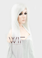 31" Straight White Synthetic Wig TBZ941