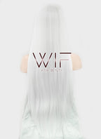 31" Straight White Synthetic Wig TBZ941