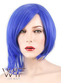 13" Straight Blue Synthetic Wig TBZ1108