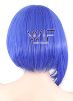 13" Straight Blue Synthetic Wig TBZ1108