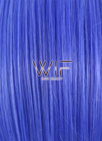 13" Straight Blue Synthetic Wig TBZ1108