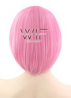 11" Straight Pink Synthetic Wig TBZ1117