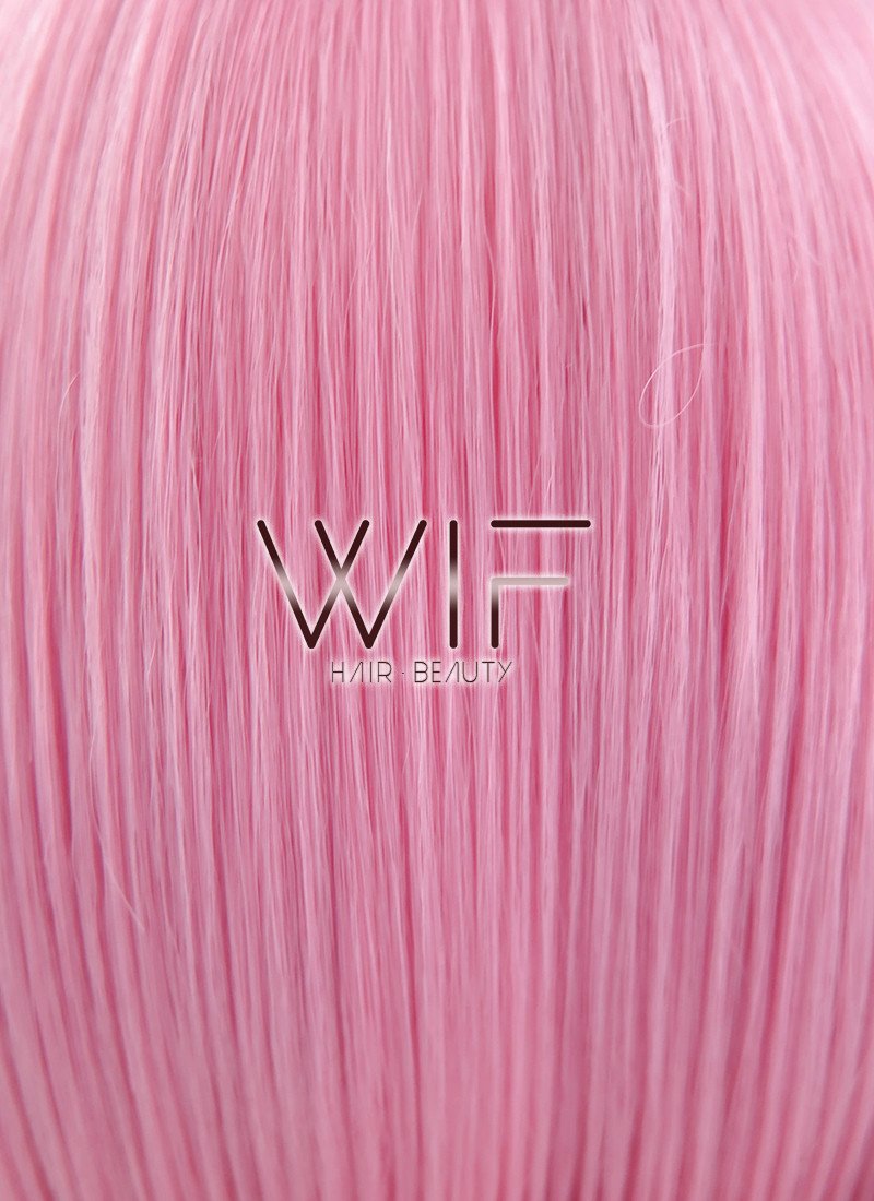 11" Straight Pink Synthetic Wig TBZ1117