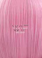 11" Straight Pink Synthetic Wig TBZ1117