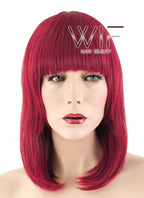 16" Straight Red Synthetic Wig TBZ838