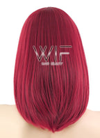 16" Straight Red Synthetic Wig TBZ838