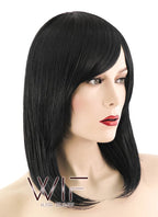 16" Straight Jet Black Synthetic Wig TBZ920