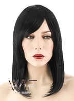 16" Straight Jet Black Synthetic Wig TBZ920
