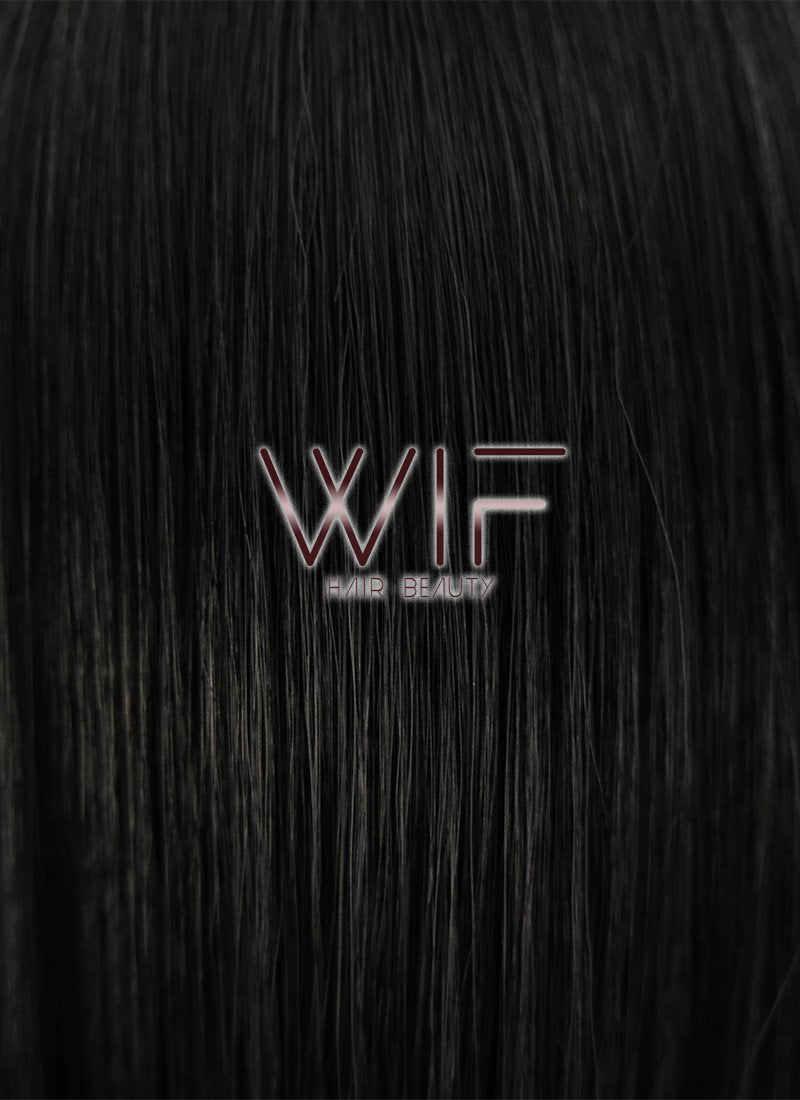 16" Straight Jet Black Synthetic Wig TBZ920