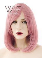 16" Straight Milkshake Pink Synthetic Wig TBZ922