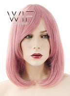 16" Straight Milkshake Pink Synthetic Wig TBZ922
