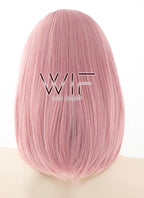 16" Straight Milkshake Pink Synthetic Wig TBZ922