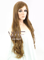 31" Wavy Dark Blonde Synthetic Wig WIG027