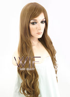 31" Wavy Dark Blonde Synthetic Wig WIG027