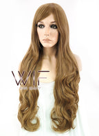 31" Wavy Dark Blonde Synthetic Wig WIG027