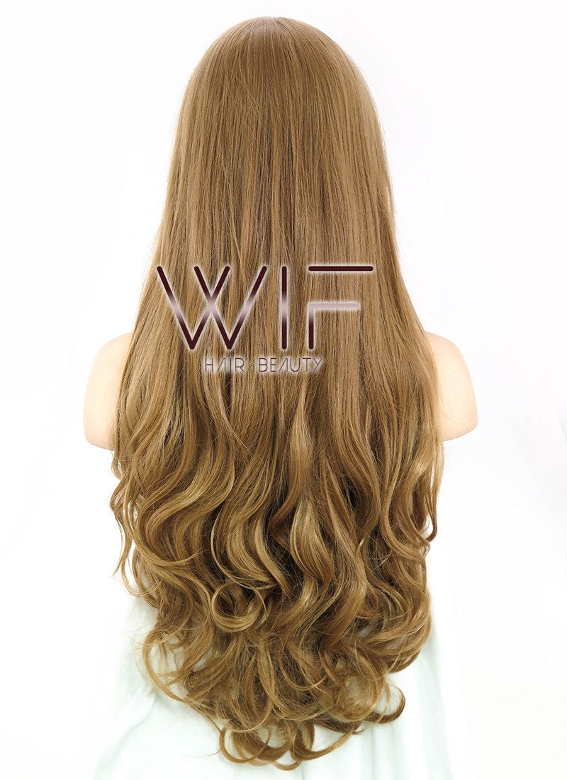 31" Wavy Dark Blonde Synthetic Wig WIG027