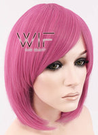 12" Straight Pink Synthetic Wig WIG077A
