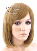 12" Straight Blonde Synthetic Wig WIG077