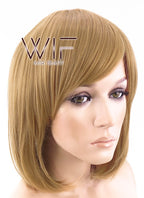 12" Straight Blonde Synthetic Wig WIG077