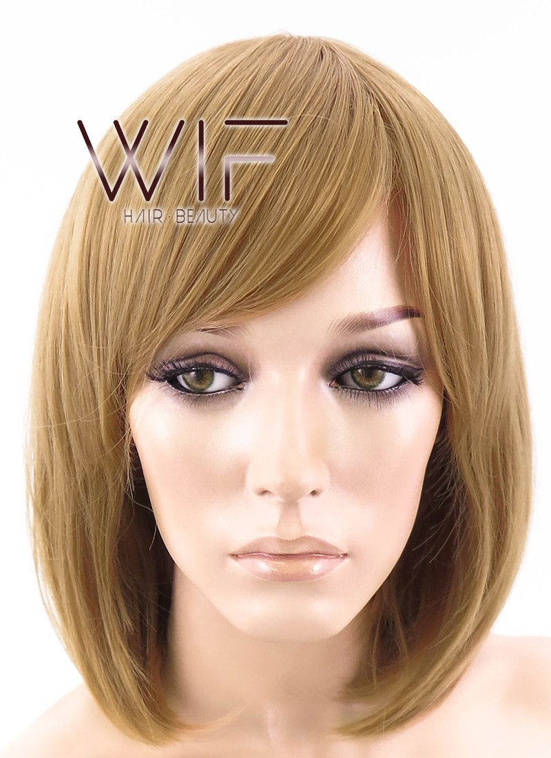 12" Straight Blonde Synthetic Wig WIG077