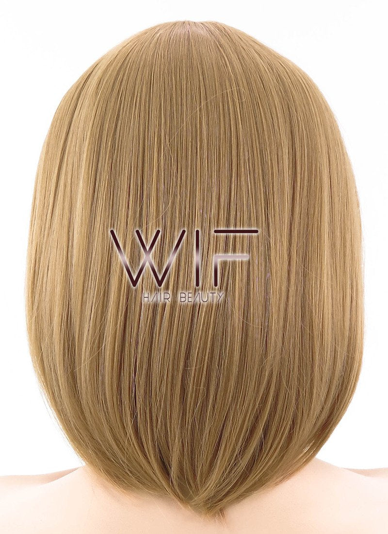 12" Straight Blonde Synthetic Wig WIG077