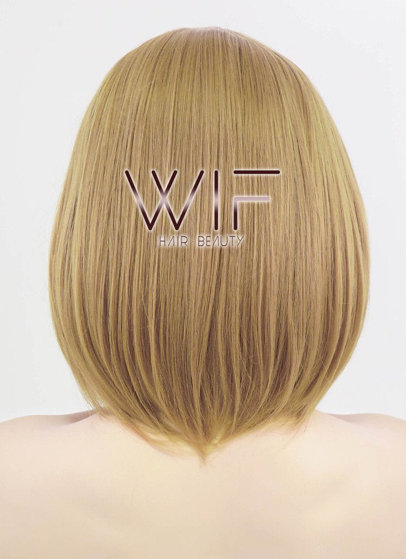 12" Straight Blonde Synthetic Wig WIG077
