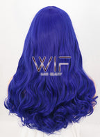 21" Long Curly Royal Blue Fashion Synthetic Hair Wig WIG093