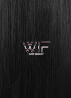 24" Long Straight Black Fashion Synthetic Hair Wig WIG094