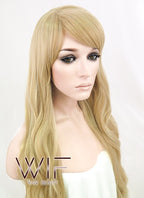 27" Long Wavy Blonde Fashion Synthetic Hair Wig WIG124