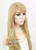 27" Long Wavy Blonde Fashion Synthetic Hair Wig WIG124
