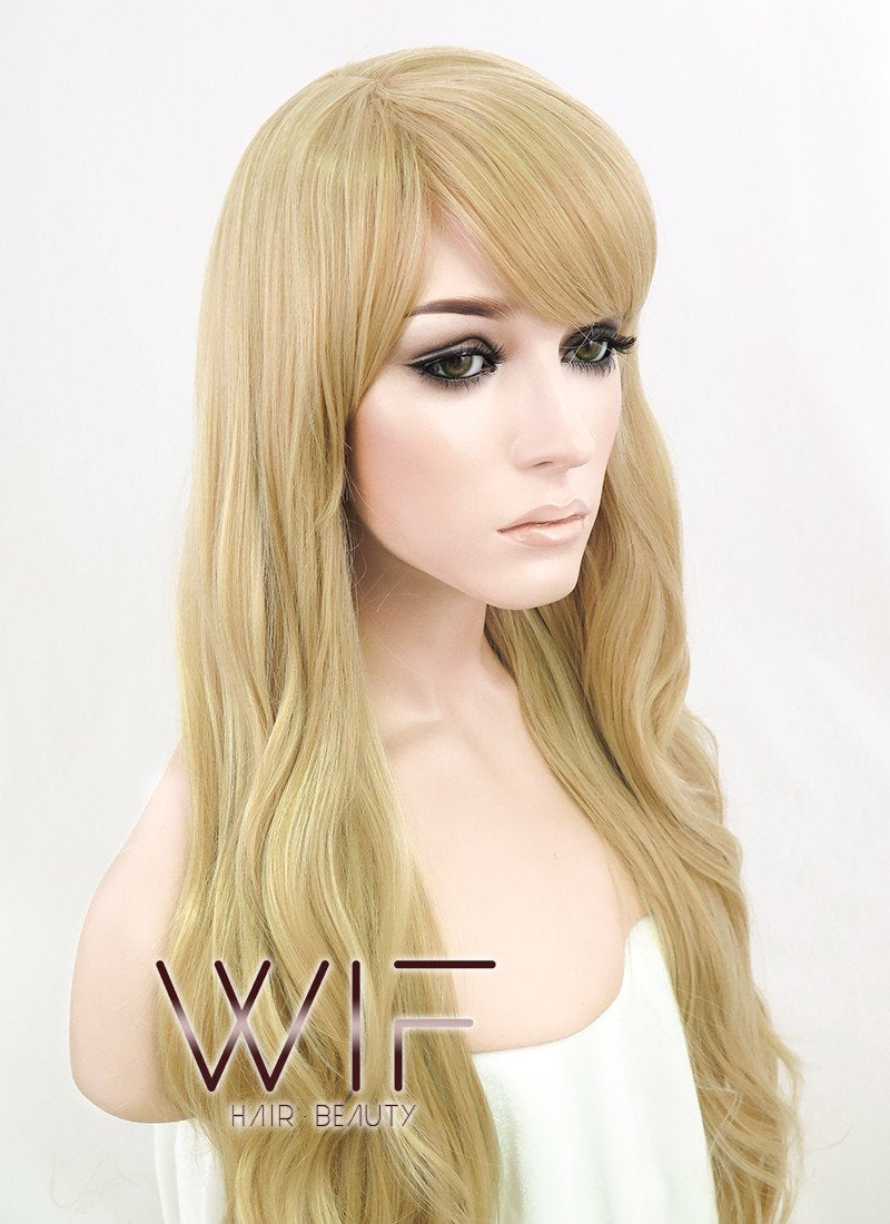 27" Long Wavy Blonde Fashion Synthetic Hair Wig WIG124