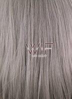 14" Medium Wavy Grey Fashion Synthetic Hair Wig WIG149