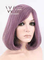 14" Medium Wavy Burgundy Mixed Blonde Fashion Synthetic Hair Wig WIG150