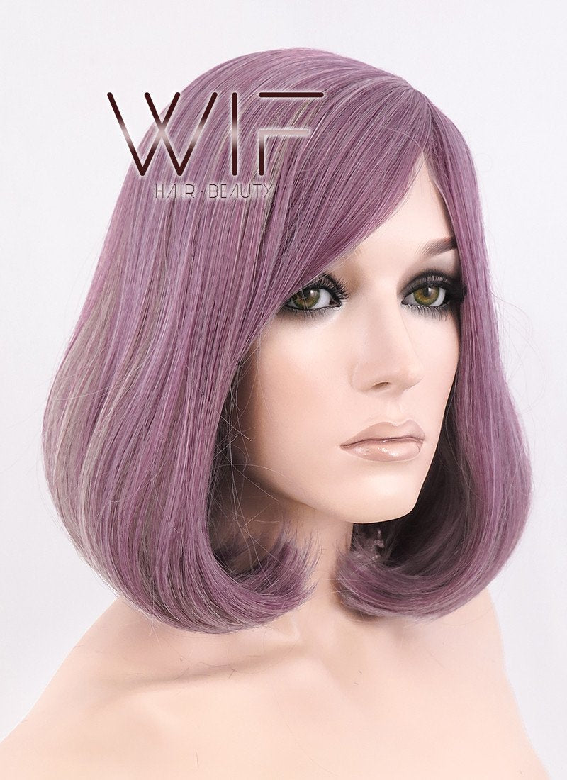 14" Medium Wavy Burgundy Mixed Blonde Fashion Synthetic Hair Wig WIG150