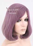 14" Medium Wavy Burgundy Mixed Blonde Fashion Synthetic Hair Wig WIG150