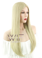 24" Straight Light Blonde Synthetic Wig WIG095