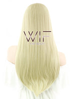 24" Straight Light Blonde Synthetic Wig WIG095