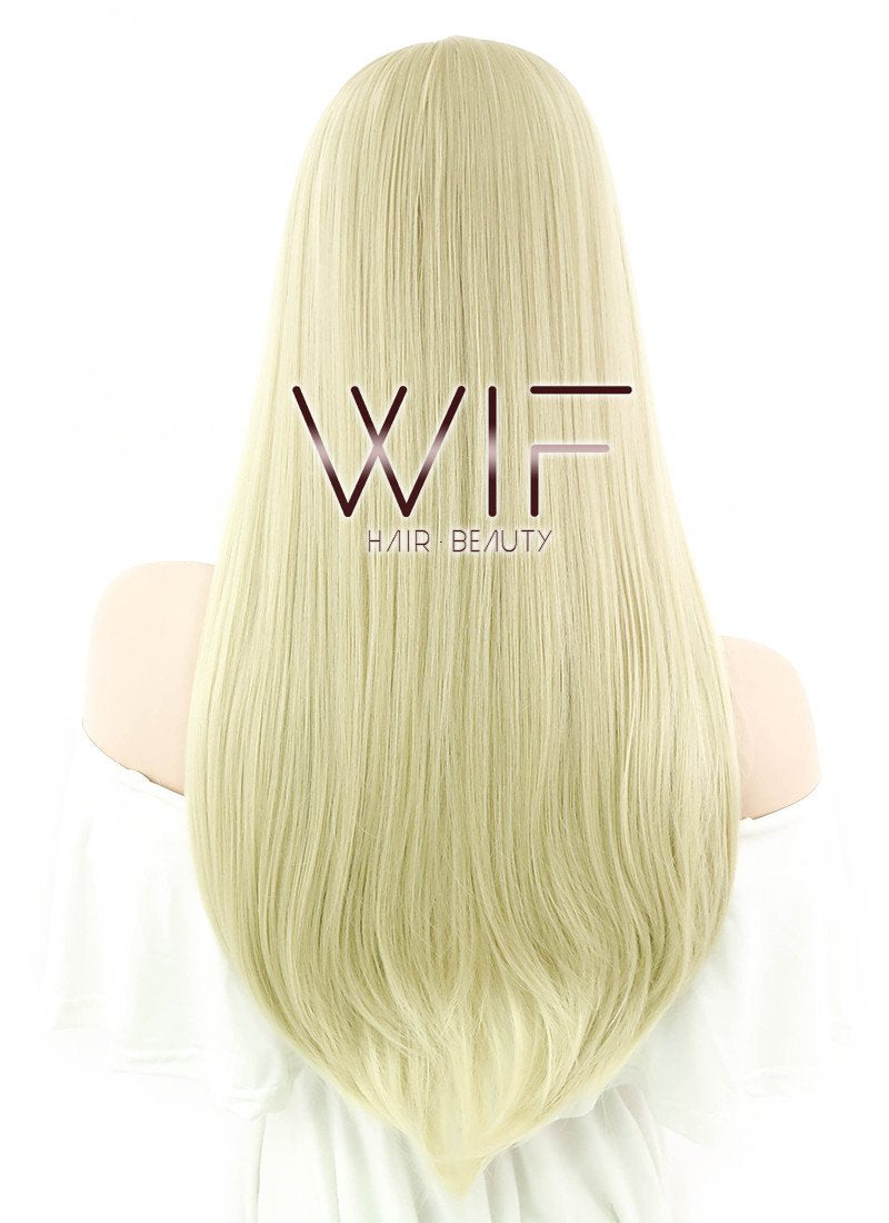 24" Straight Light Blonde Synthetic Wig WIG095