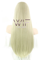 29" Long Straight Blonde Fashion Synthetic Hair Wig WIG114