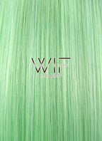 14" Medium Wavy Green with Dark Roots Fashion Synthetic Hair Wig WIG192