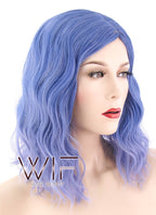 14" Medium 2 Tone Blue Fashion Synthetic Hair Wig WIG197