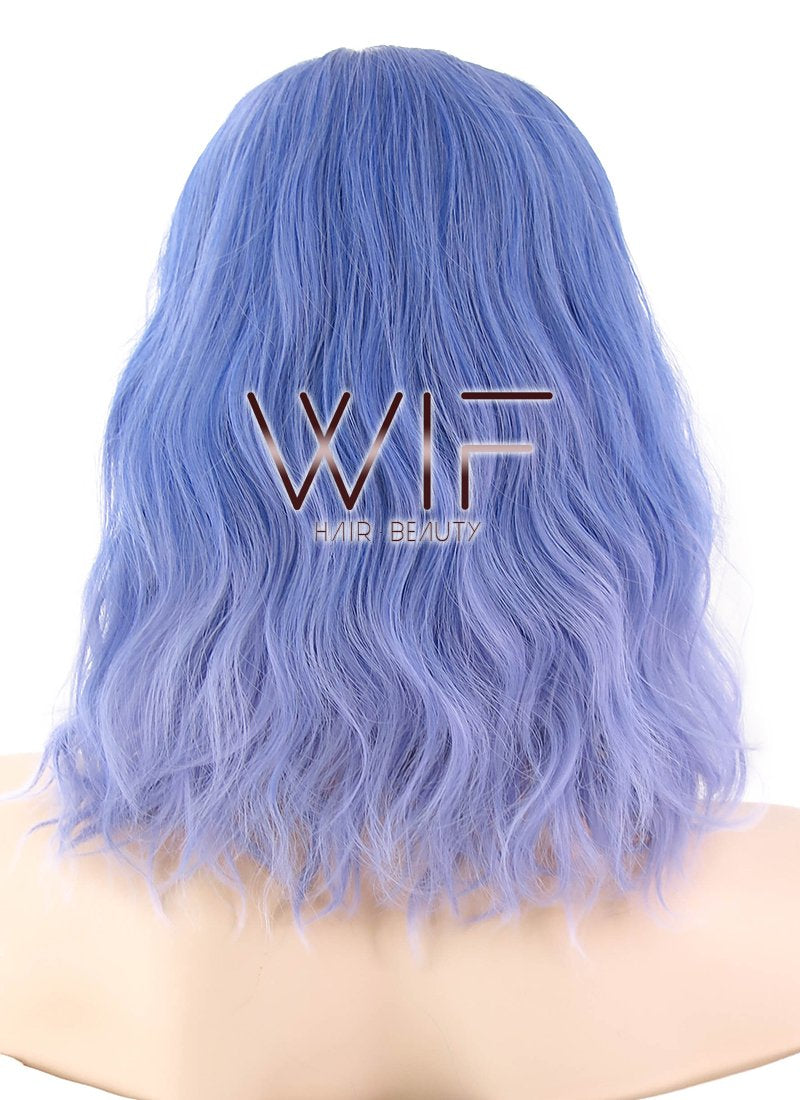 14" Medium 2 Tone Blue Fashion Synthetic Hair Wig WIG197