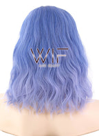 14" Medium 2 Tone Blue Fashion Synthetic Hair Wig WIG197