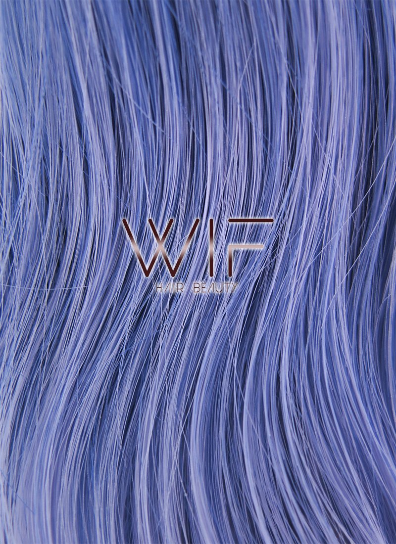 14" Medium 2 Tone Blue Fashion Synthetic Hair Wig WIG197