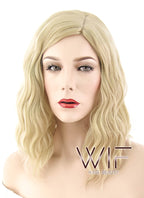 14" Wavy Blonde Synthetic Wig WIG200