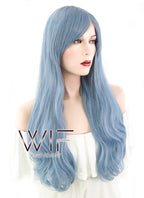 24" Long Wavy Mixed Blonde Fashion Synthetic Hair Wig WIG207