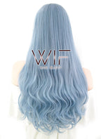 24" Long Wavy Mixed Blonde Fashion Synthetic Hair Wig WIG207